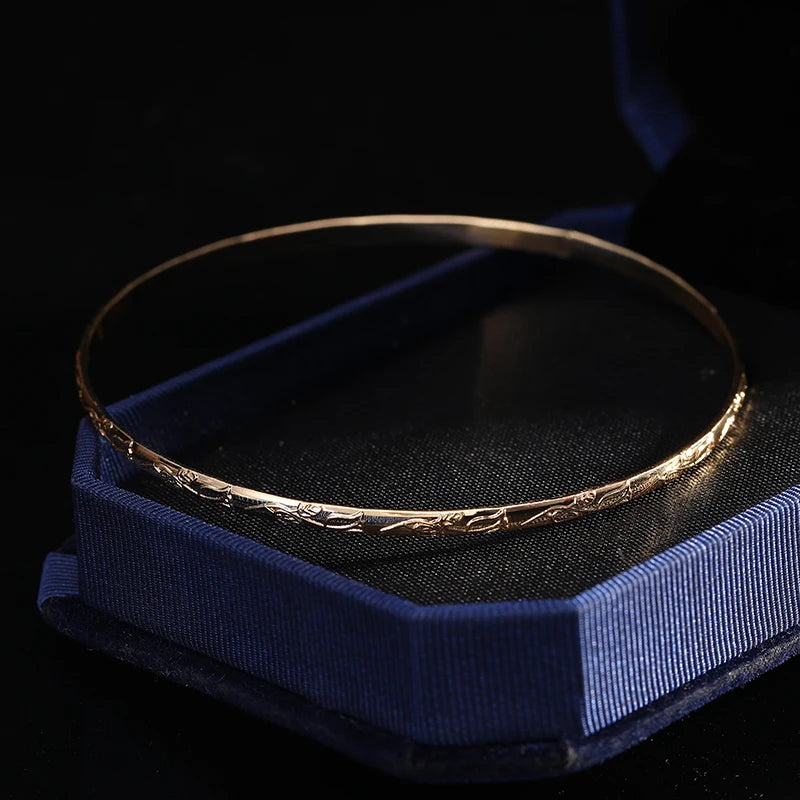 Gold Plated Slim Bangles W10