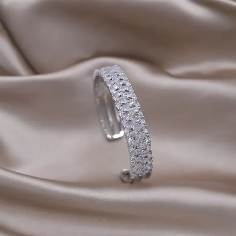 Gold Plated & Zirconia Crystals Bangles