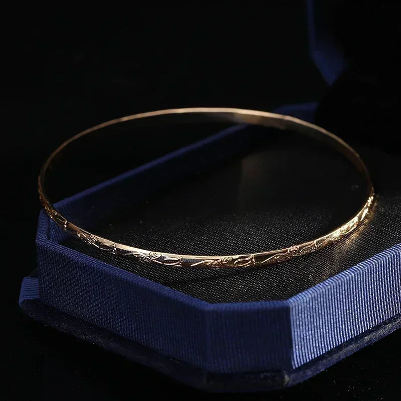 Gold Plated Slim Bangles W10