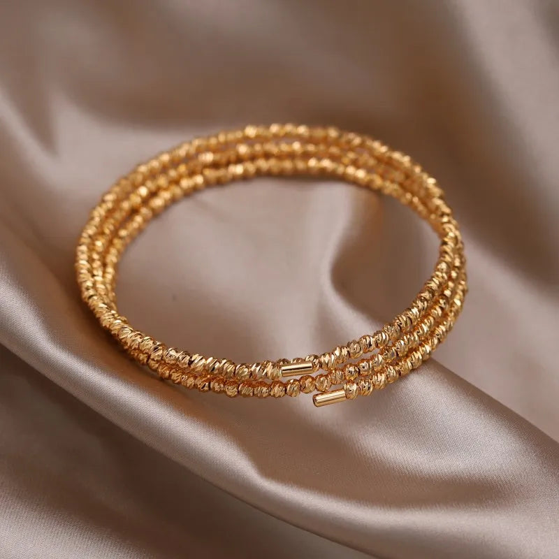 Gold Plated & Zirconia Crystals Bangles