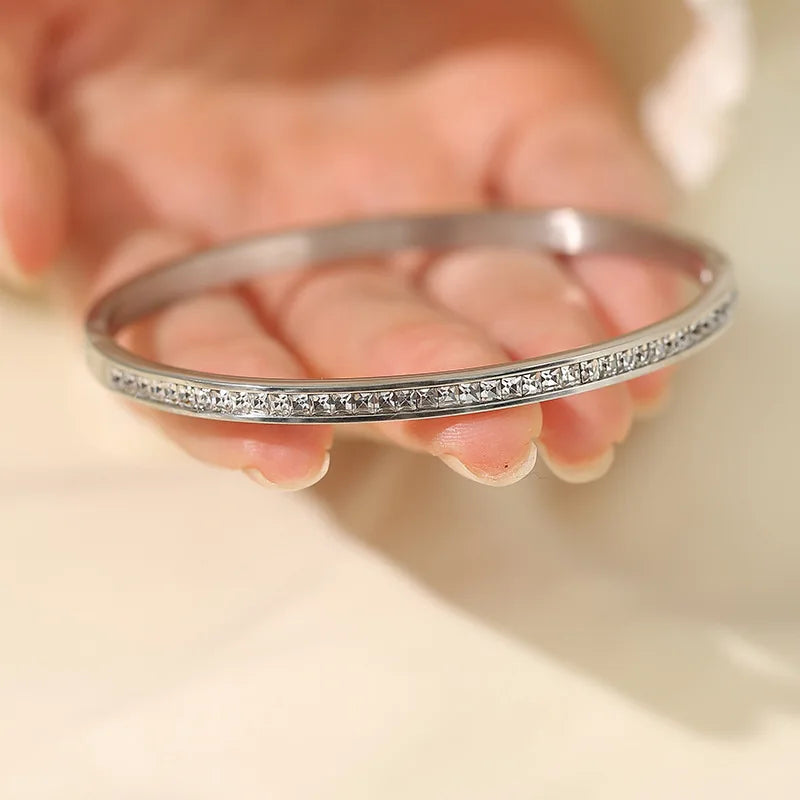 Gold Plated Stainless Steel Bangles W12