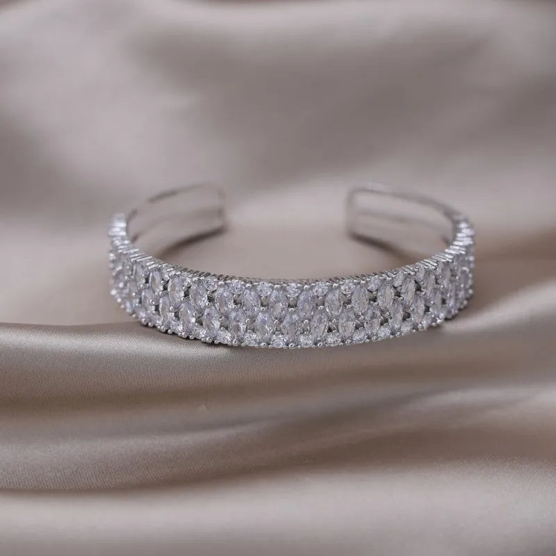 Gold Plated & Zirconia Crystals Bangles