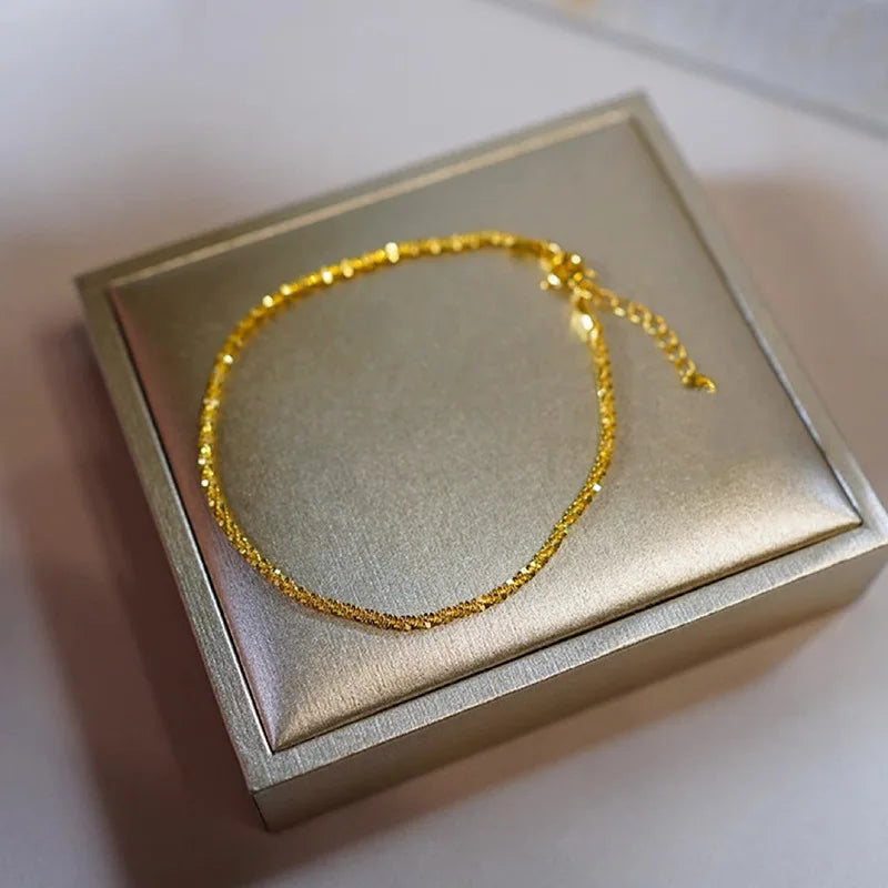 Gold Plated Steel (18k) Charm Bracelet W3