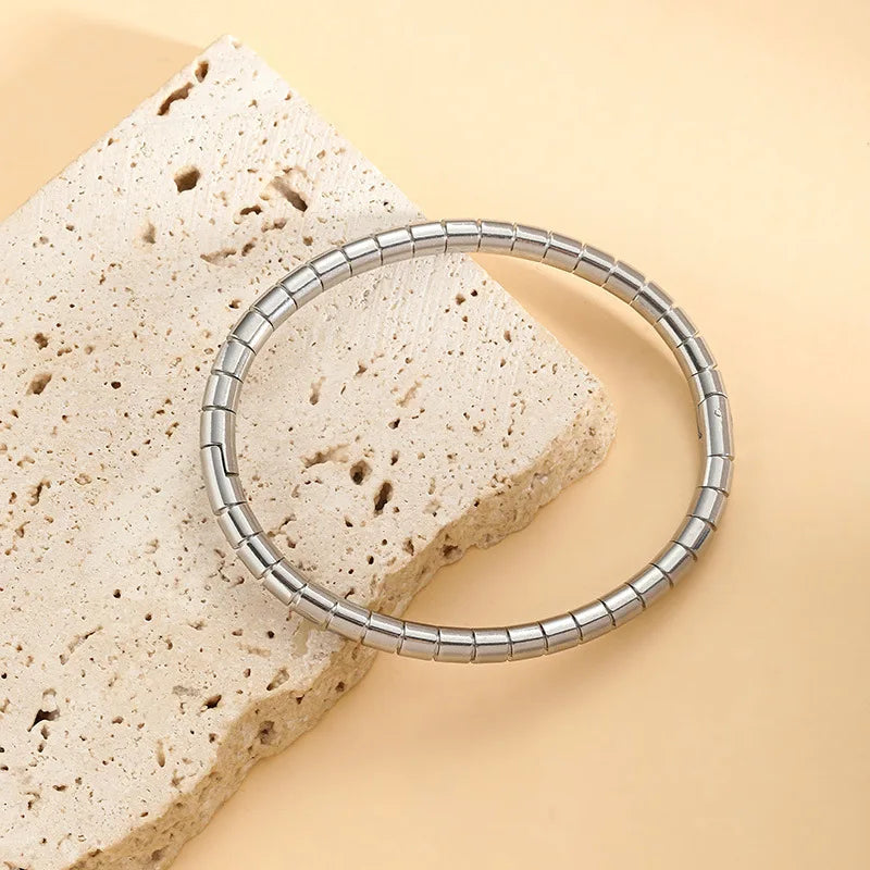 Gold Plated Stainless Steel Bangles W12