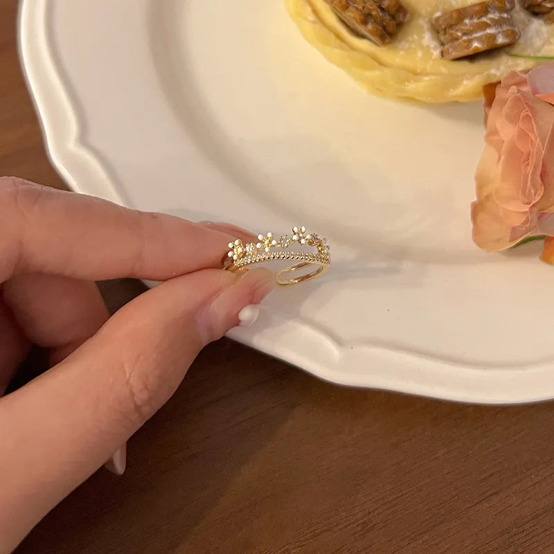 Cubic Zirconia Rose Ring and others