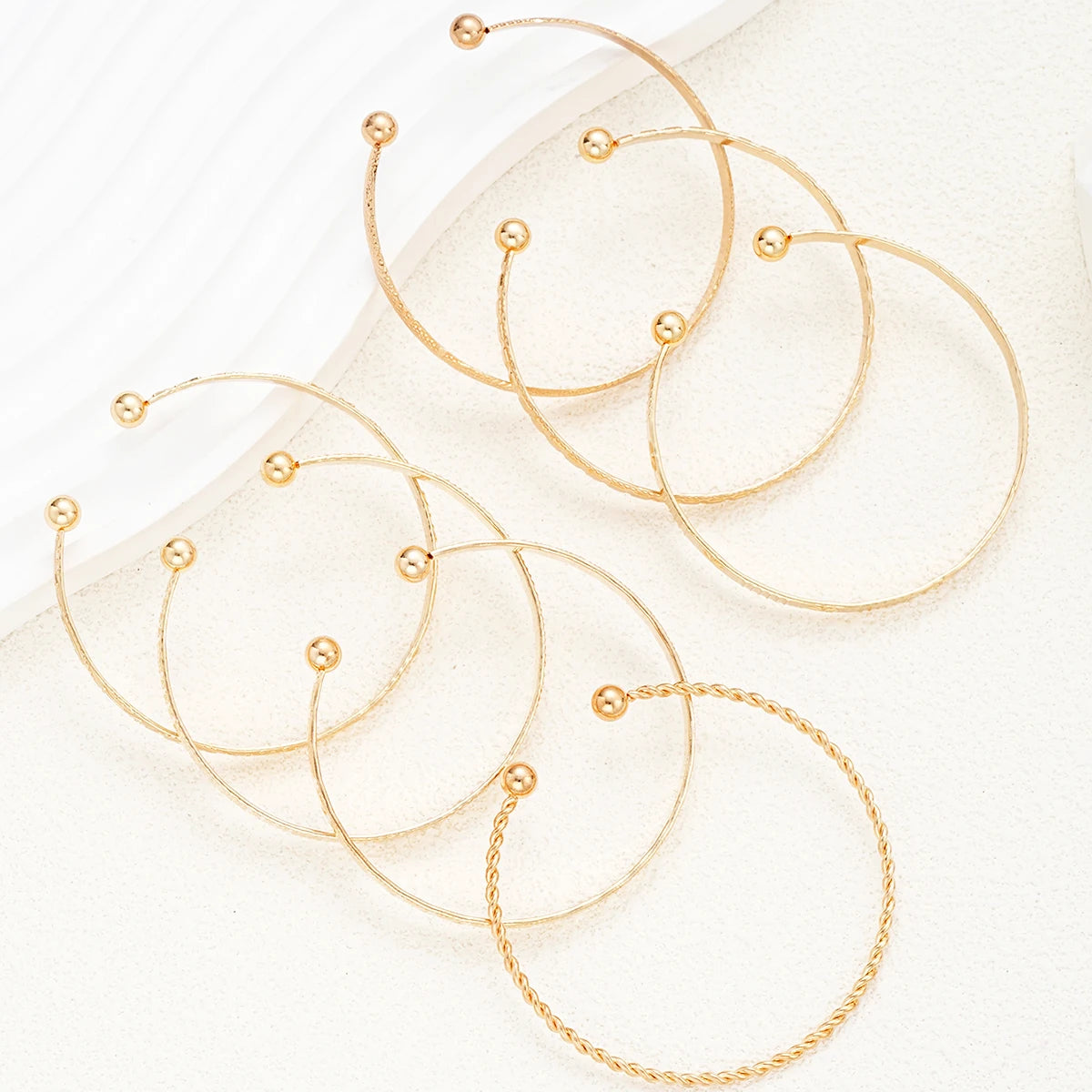Gold Plated Bangles 7 pieces W2