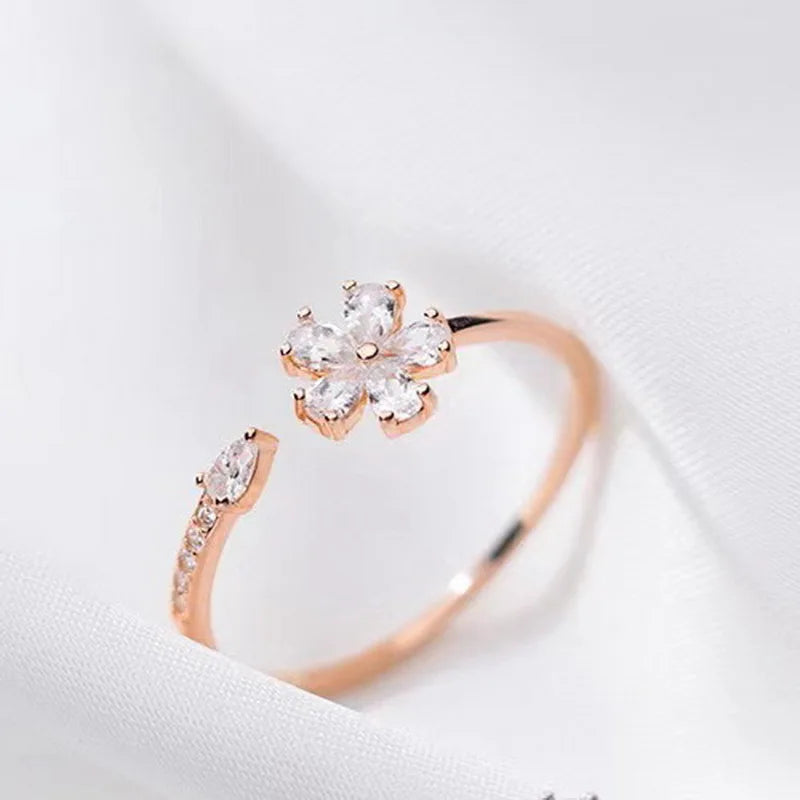 Cubic Zirconia Rose Ring and others