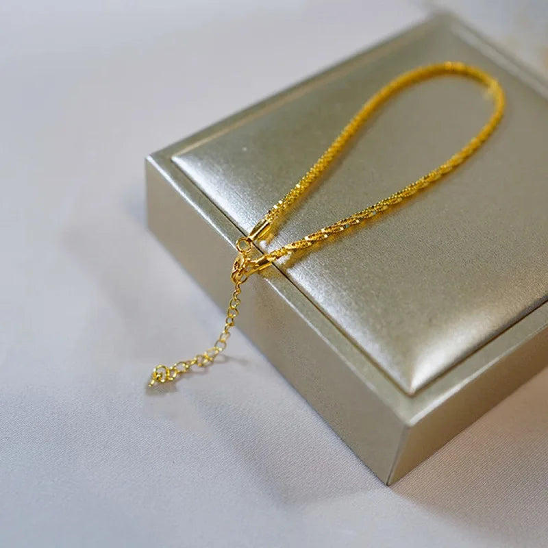 Gold Plated Steel (18k) Charm Bracelet W3
