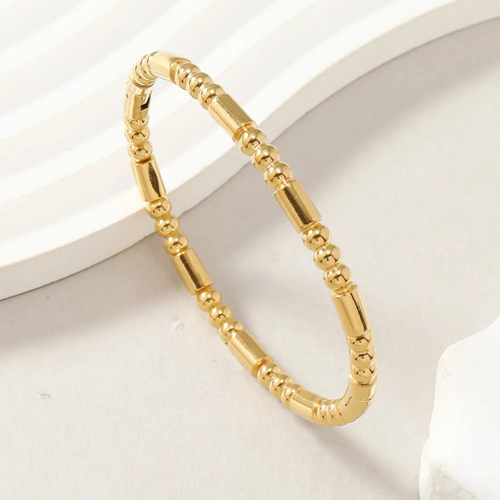 Gold Plated Stainless Steel Bangles W12