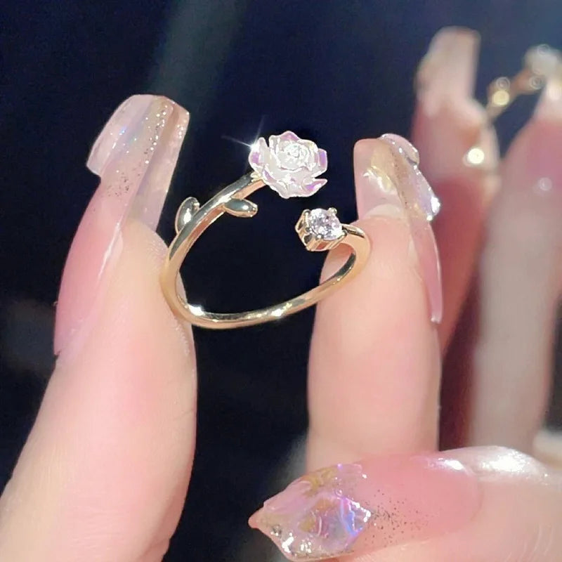 Cubic Zirconia Rose Ring and others
