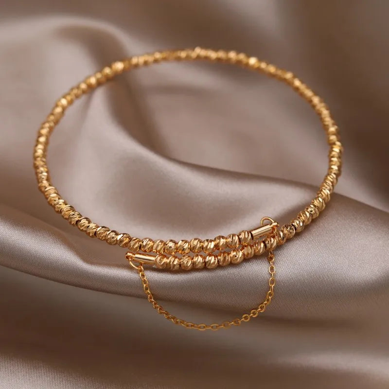 Gold Plated & Zirconia Crystals Bangles