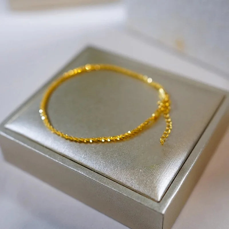 Gold Plated Steel (18k) Charm Bracelet W3