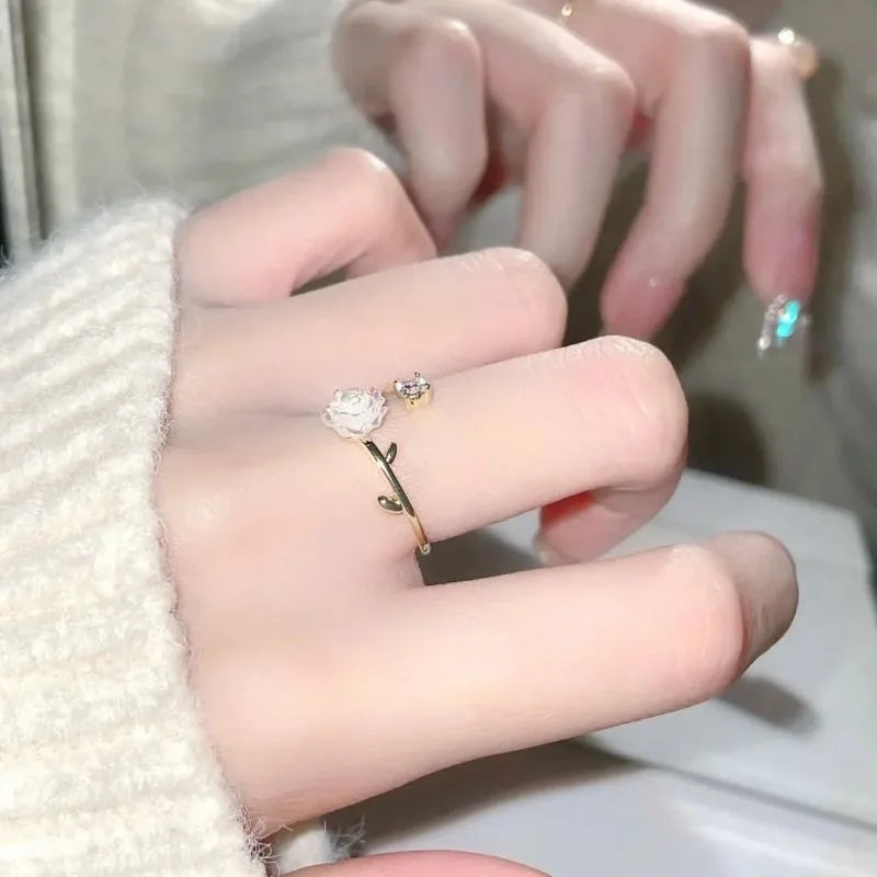 Cubic Zirconia Rose Ring and others