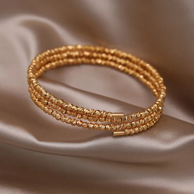Gold Plated & Zirconia Crystals Bangles