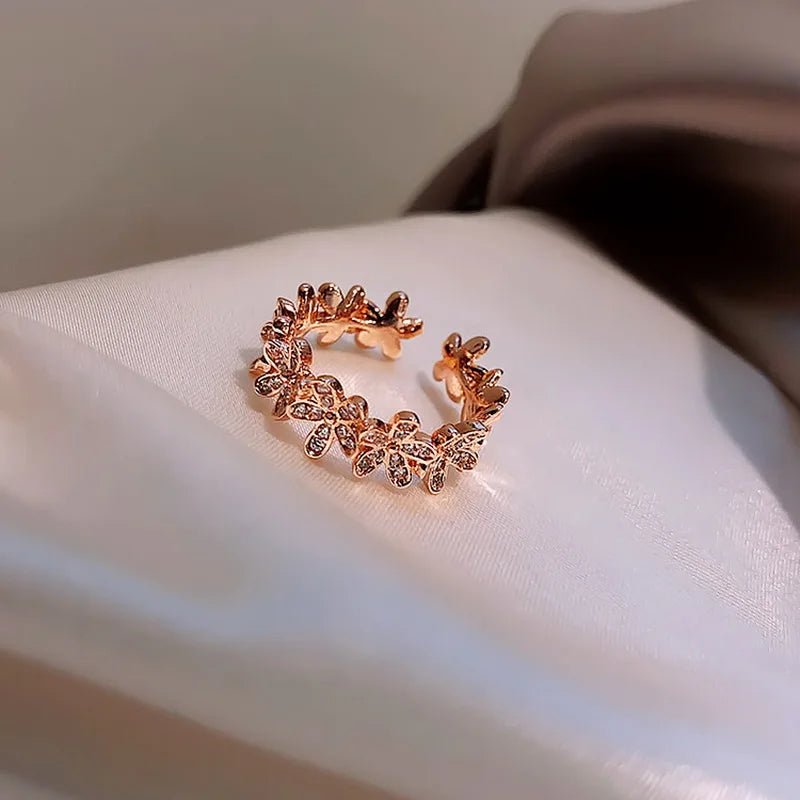 Cubic Zirconia Rose Ring and others