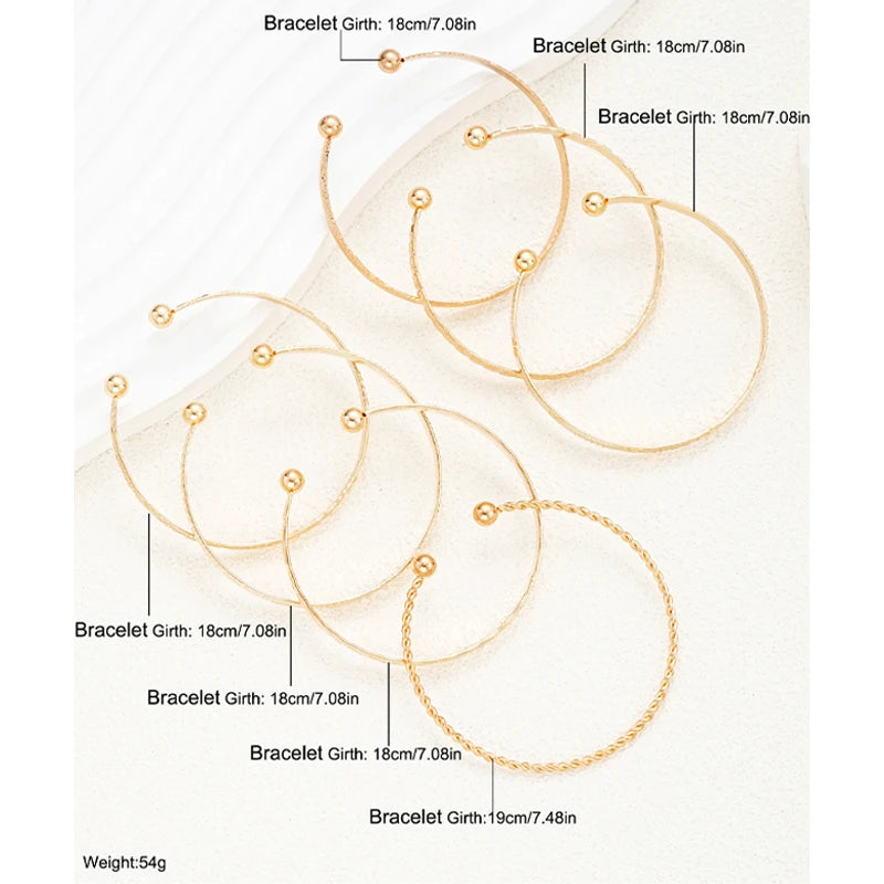 Gold Plated Bangles 7 pieces W2