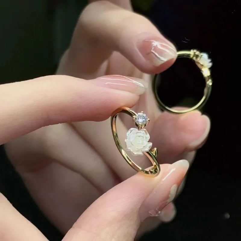 Cubic Zirconia Rose Ring and others