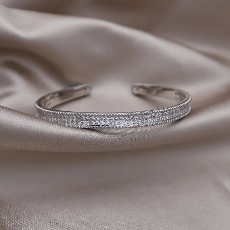 Gold Plated & Zirconia Crystals Bangles