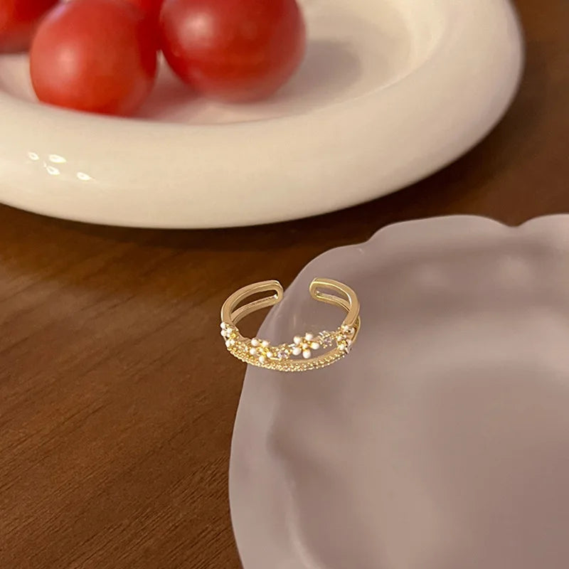 Cubic Zirconia Rose Ring and others