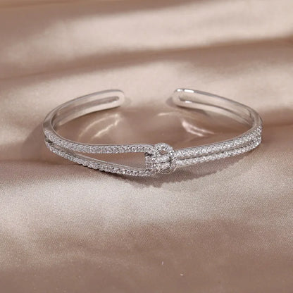 Gold Plated & Zirconia Crystals Bangles