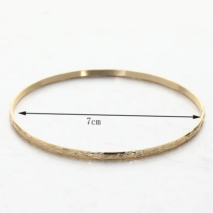 Gold Plated Slim Bangles W10