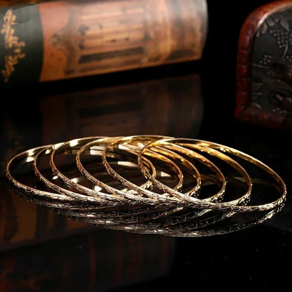 Gold Plated Slim Bangles W10