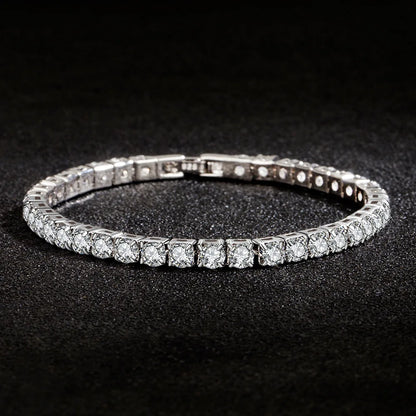 Bracelet Sterling Silver (925) & Zirconia
