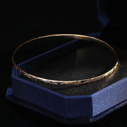 Gold Plated Slim Bangles W10