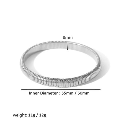 Fashion Bangle Elastic Gold Plated W5