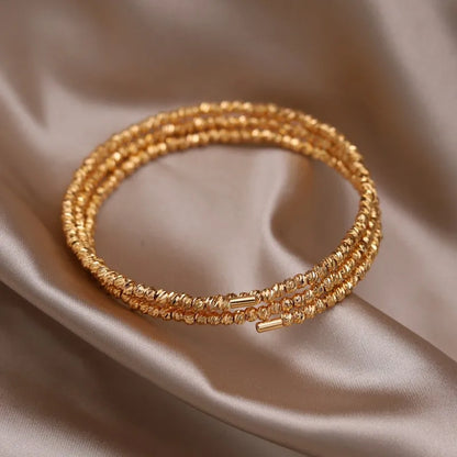 Gold Plated & Zirconia Crystals Bangles