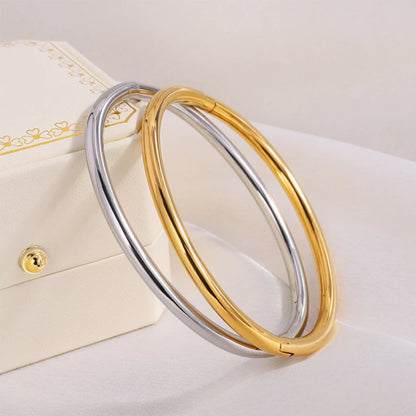 Gold Plated Stainless Steel Bangles W12