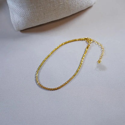 Gold Plated Steel (18k) Charm Bracelet W3