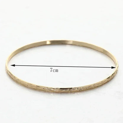 Gold Plated Slim Bangles W10