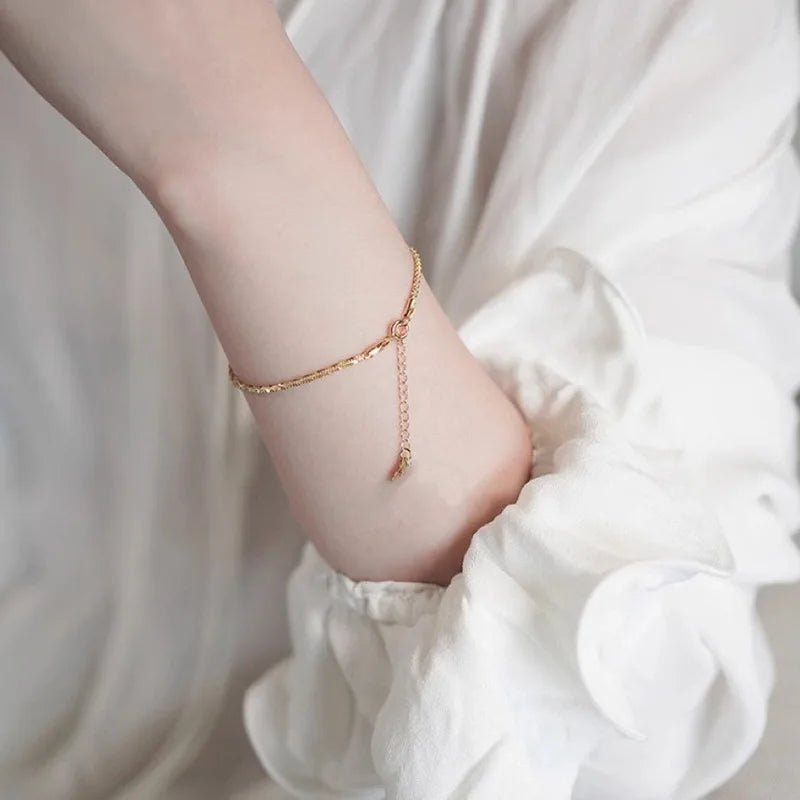 Gold Plated Steel (18k) Charm Bracelet W3