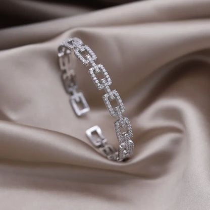 Gold Plated & Zirconia Crystals Bangles