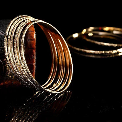 Gold Plated Slim Bangles W10
