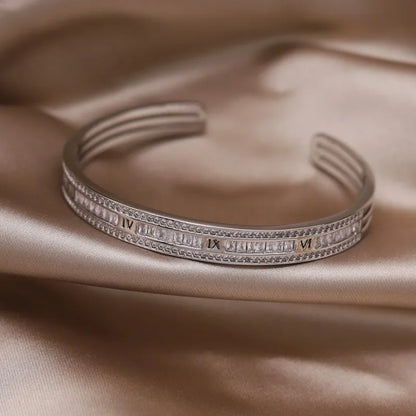 Gold Plated & Zirconia Crystals Bangles