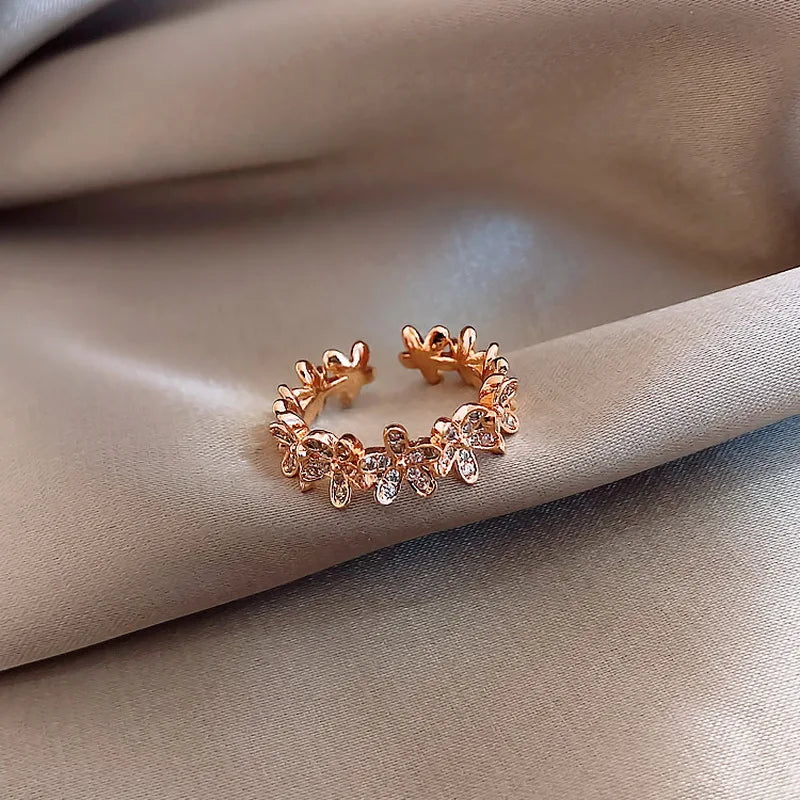Cubic Zirconia Rose Ring and others