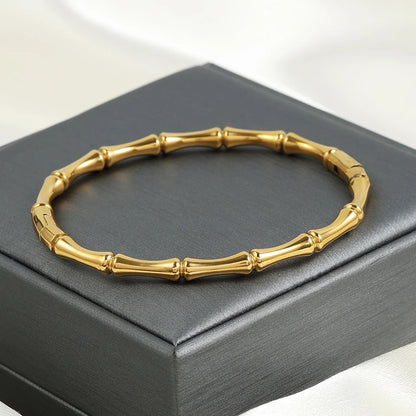 Gold Plated Stainless Steel Bangles W12