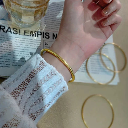 Gold Plated Stainless Steel Bangles W12