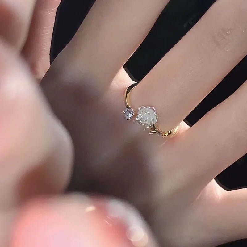 Cubic Zirconia Rose Ring and others